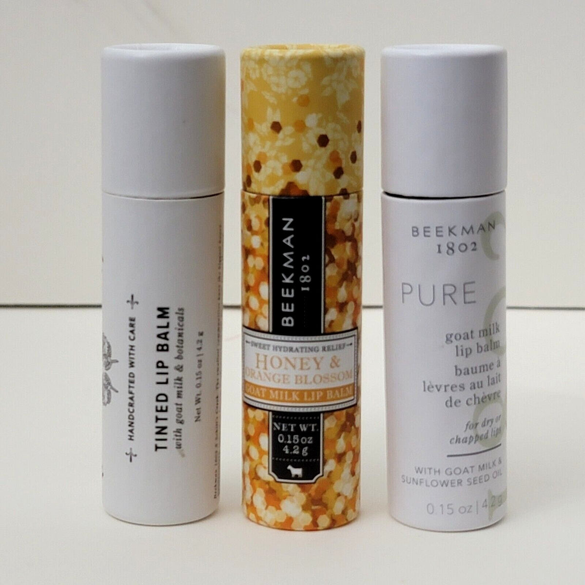 Assorted Lip Balm Set - Hydrating & Tinted Options, 3-Pack