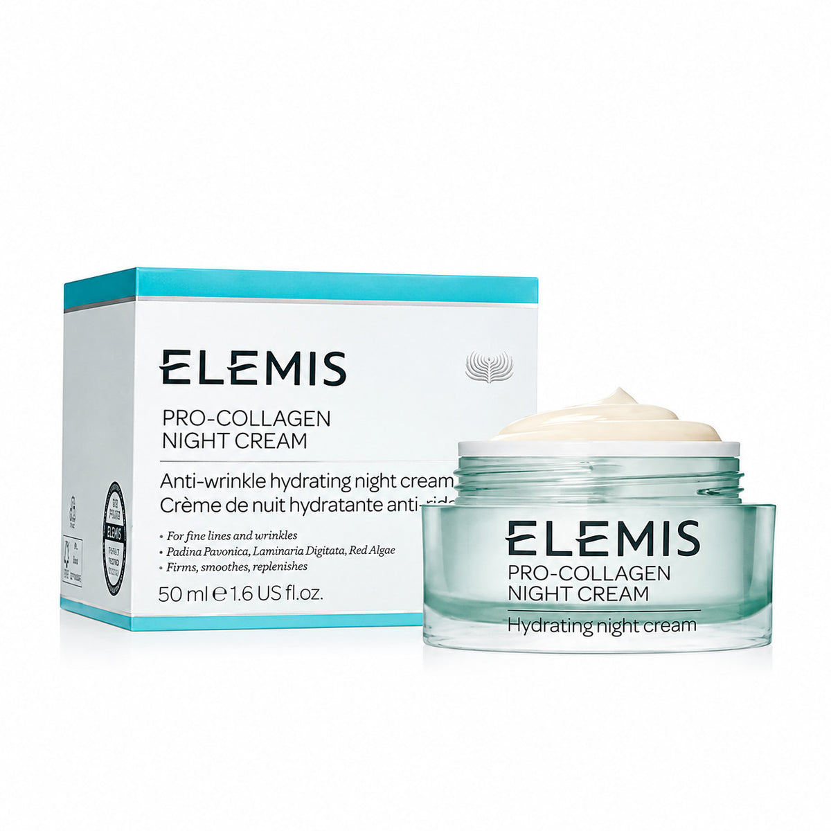 Elemis Pro-Collagen Marine Night Cream - Anti-Aging Moisturizer Pack of 2