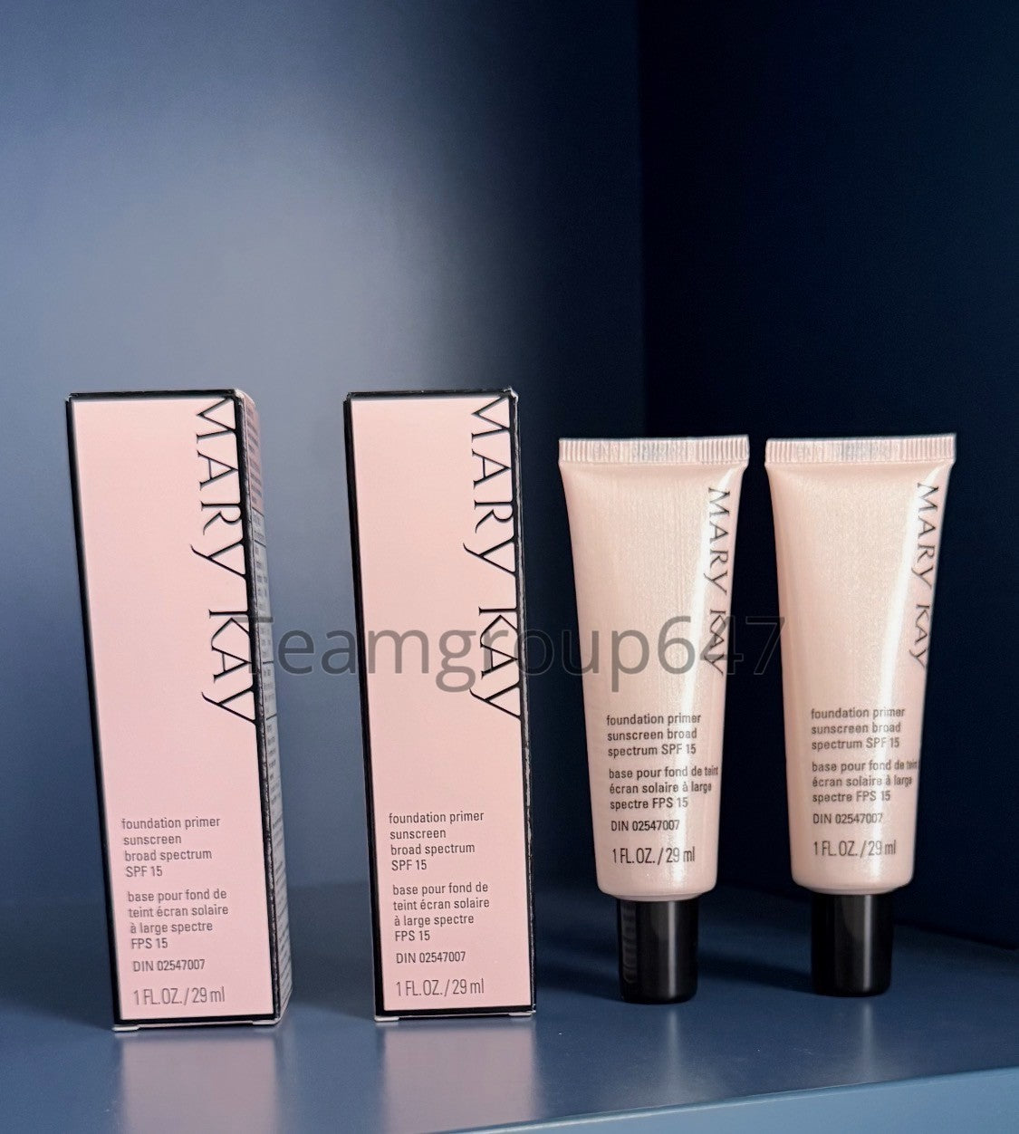 Mary Kay Foundation Primer SPF 15 Broad Spectrum - 2 Pack, Lightweight Makeup Base for Sensitive Skin
