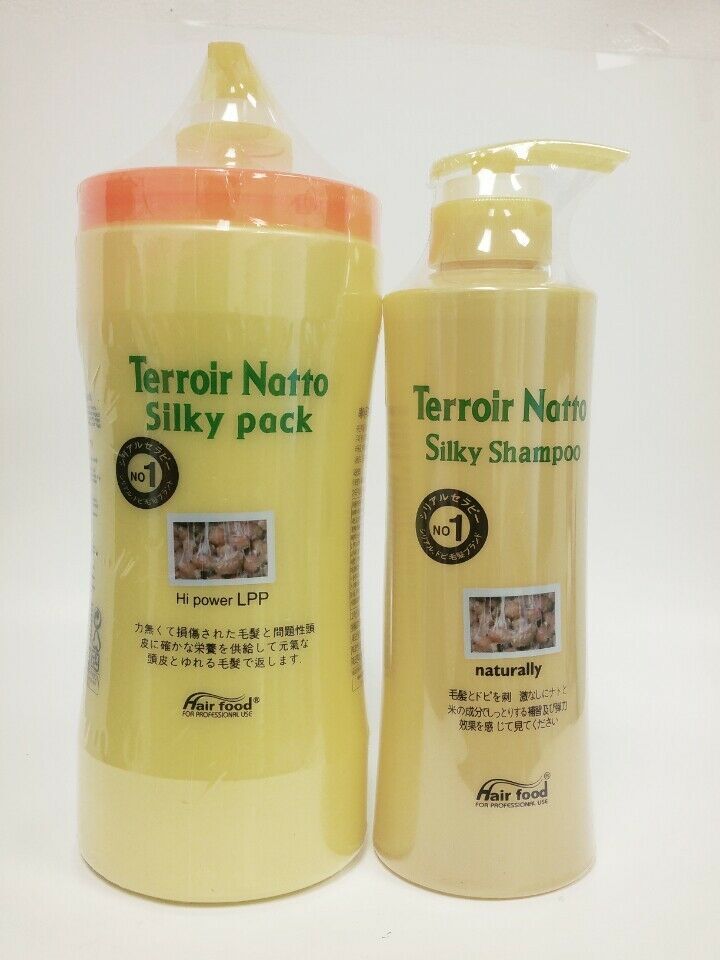 Natto Hair Shampoo & Conditioner Set - Moisturizing Nourishing Hair Care