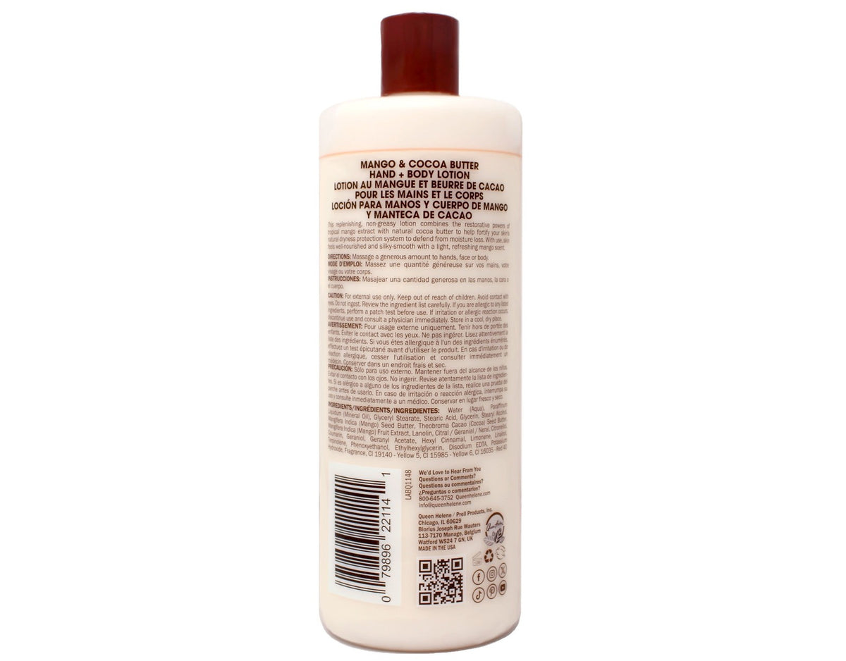 Mango Cocoa Butter Hand & Body Lotion 32 oz