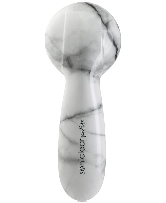 Skin Cleansing Brush System with Antimicrobial Head - White Marble