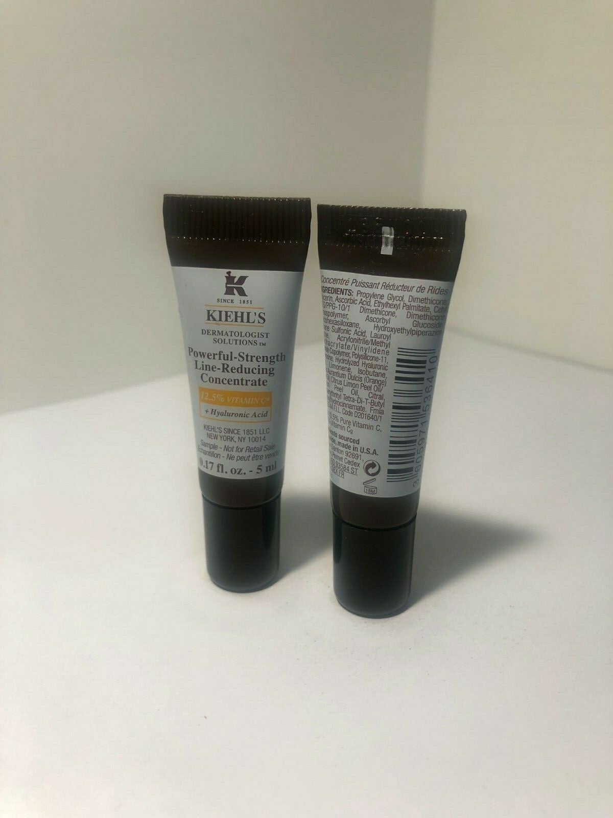Kiehl's Powerful Strength Line-Reducing Concentrate Travel Size 5mL - 2 Pack
