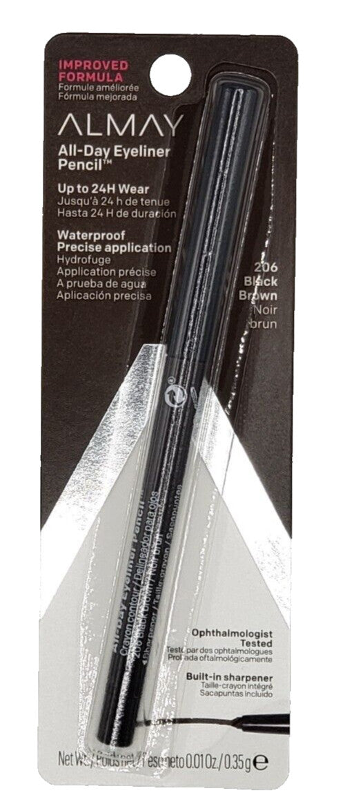 Waterproof Eyeliner Pencil Black Brown All-Day Long Lasting Makeup