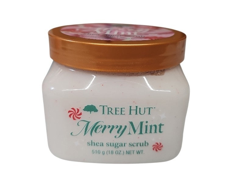 Tree Hut Merry Mint Shea Sugar Scrub 18oz./510 g. NEW Jar HTF