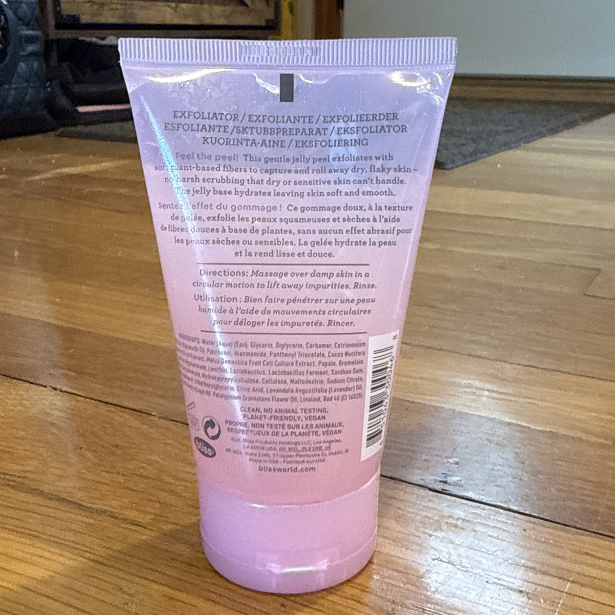 Bliss Jelly Glow Peel Gentle Exfoliator with Fruit Enzymes 4 fl oz