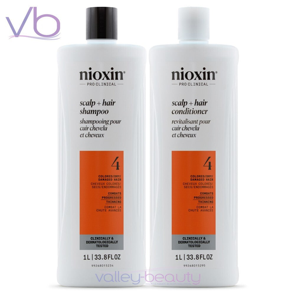 NIOXIN System 4 Shampoo + Conditioner Kit | Color Treated Hair