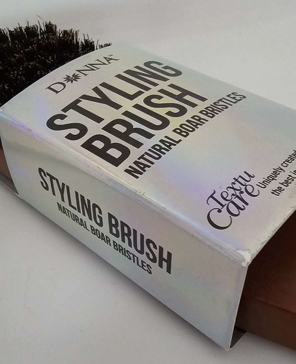 Boar Bristle Hair Brush - Narrow, Professional Styling Tool