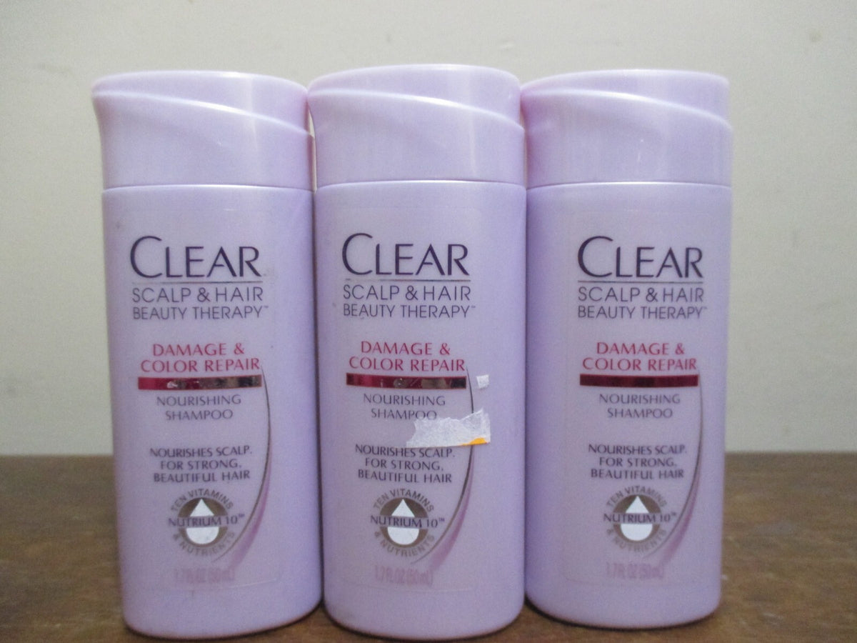 Clear Scalp & Hair Damage & Color Repair Shampoo 1.7 Oz - Heat & Color Conqueror
