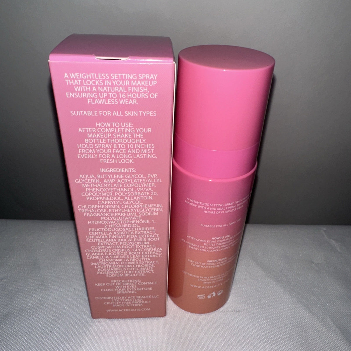 Lock Setting Spray - 3.38 fl oz / 100 ml Makeup Fixer & Finisher