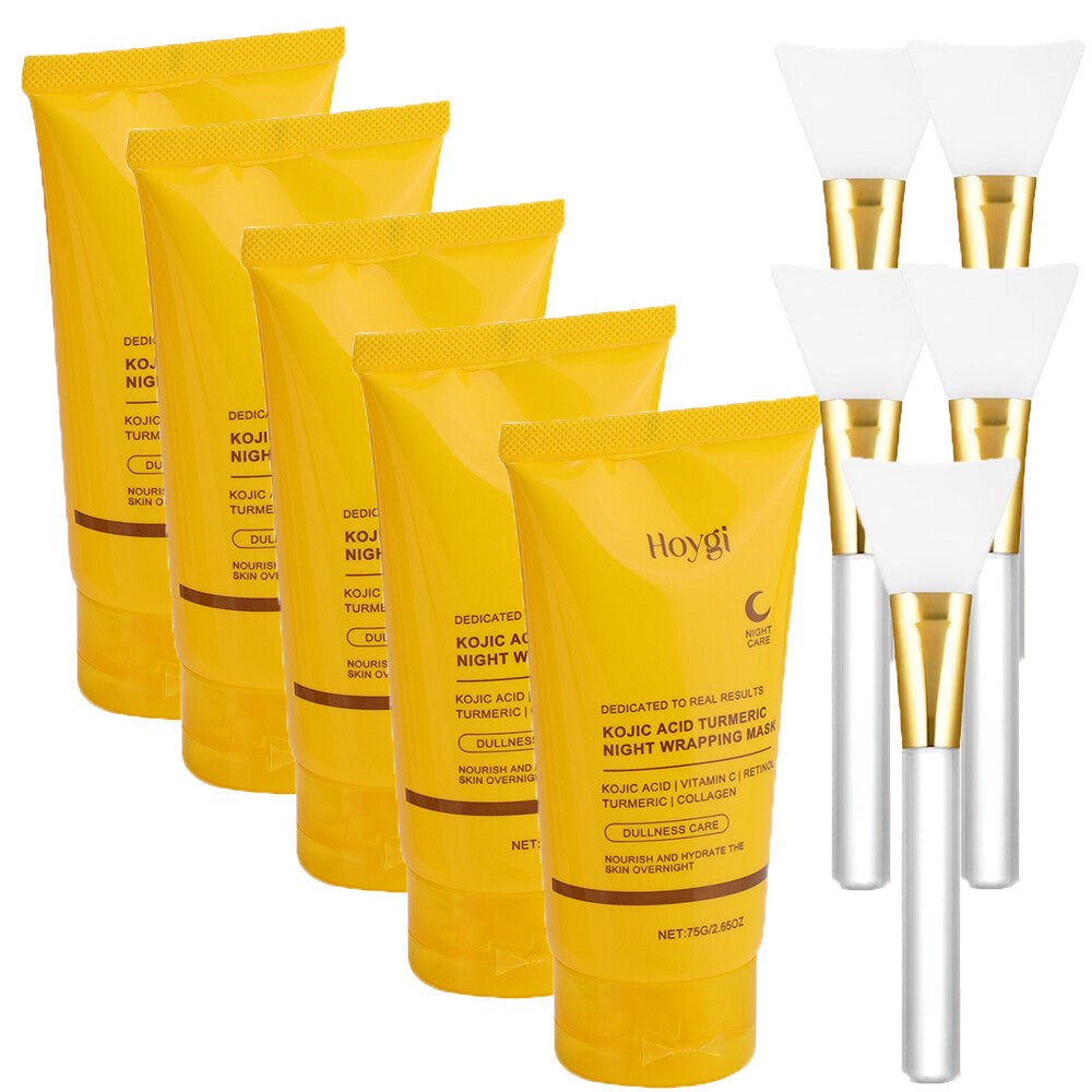 Kojic Acid Turmeric Peel-Off Facial Mask with Brush