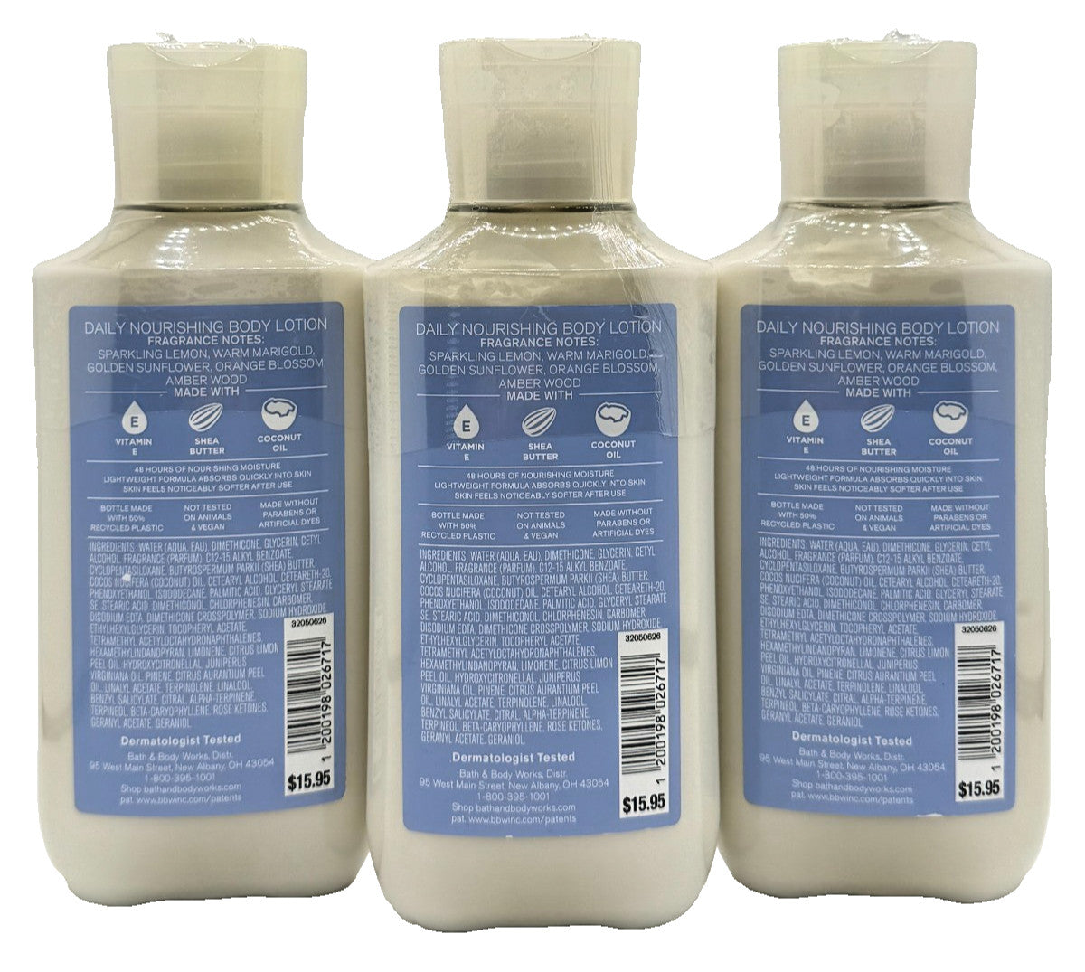 Body Lotion Country Chic 3-Pack 8 oz Shea Butter