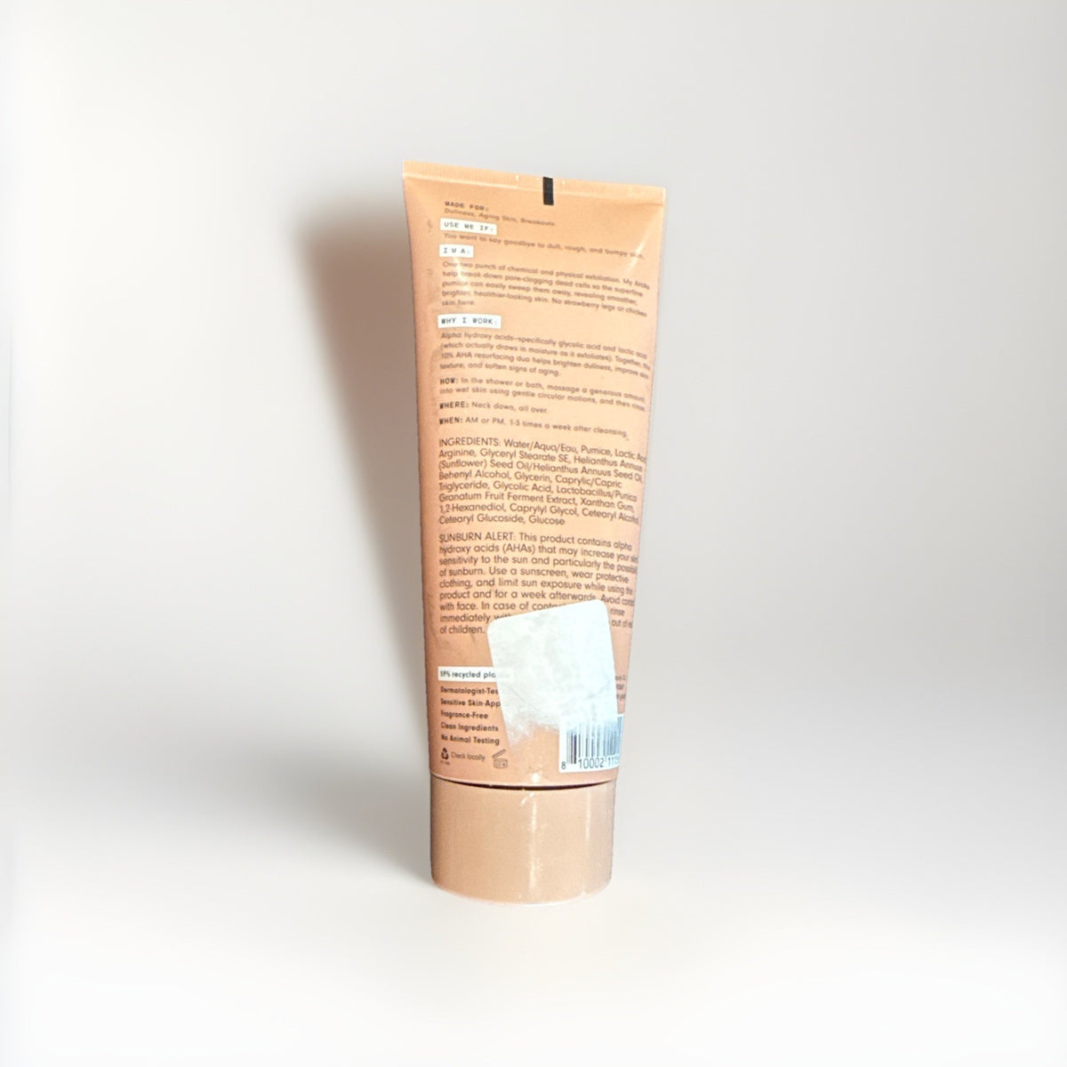 Versed Buff It Out AHA Exfoliating Body Scrub 6 Oz Smoothing &