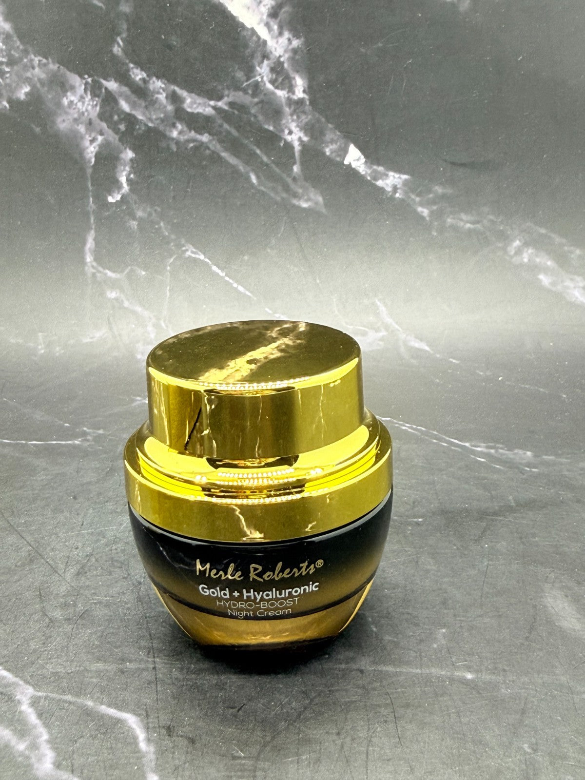 Merle Roberts Gold Hyaluronic Hydro-Boost Night Cream 1 oz - Hydrating Anti-Aging Moisturizer