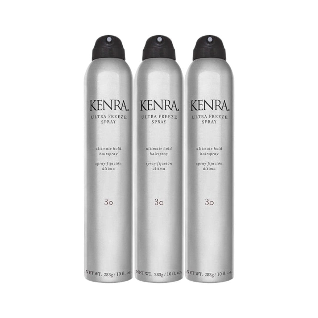 Kenra Ultra Freeze Hair Spray #30 - 10 oz, Pack of 3