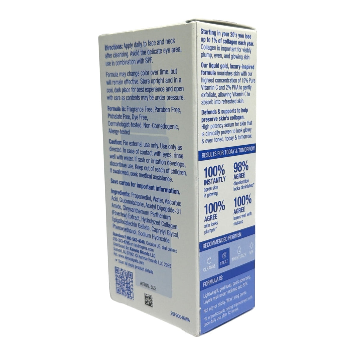 Vitamin C Serum with Collagen 15% for Brightening and Skin Renewal - 0.5 fl oz