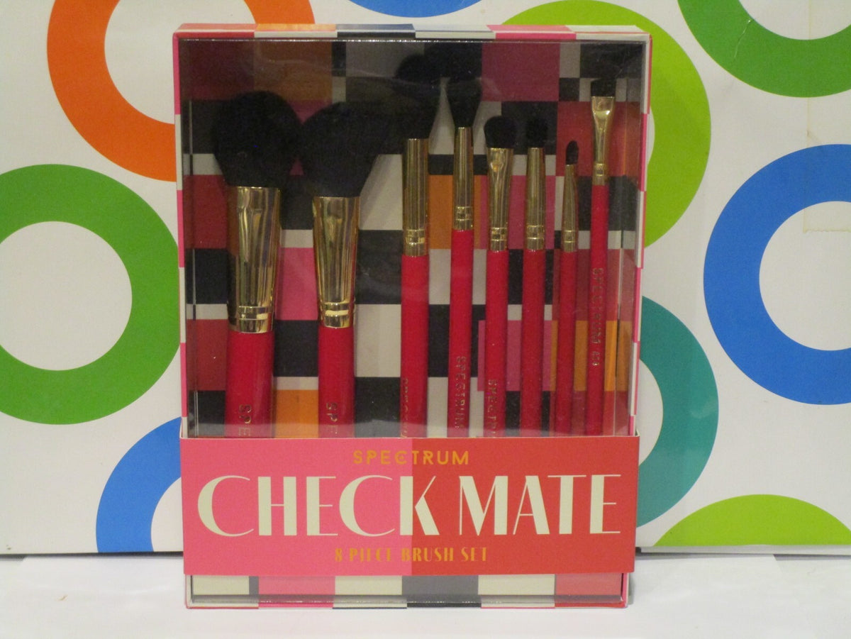 Spectrumm Check Mate 8-Piece Brush Set - Boxed