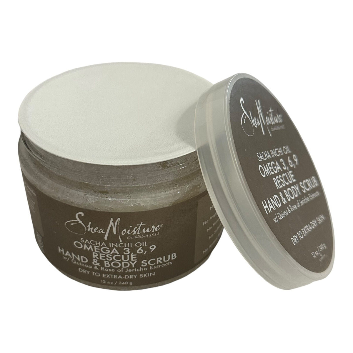 Shea Moisture Sacha Inchi Oil Omega 3,6,9 Rescue Hand & Body Scrub 12