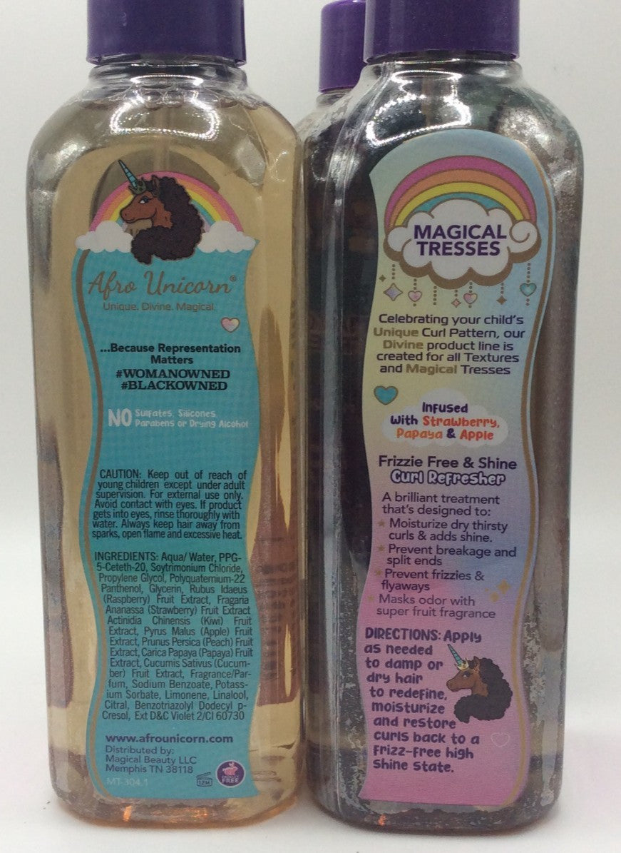 Curl Refreshing Spray for Curly Hair - Frizz-Free Shine, 8 fl oz, Pack of 3