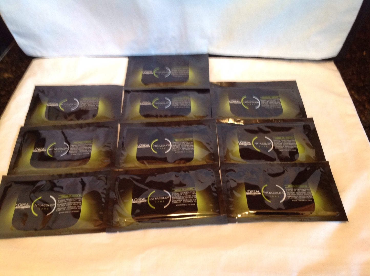 L'Oreal Inoacolor Care Argan Oil & Green Tea Protective Masque - 15ml Travel Pack of 10
