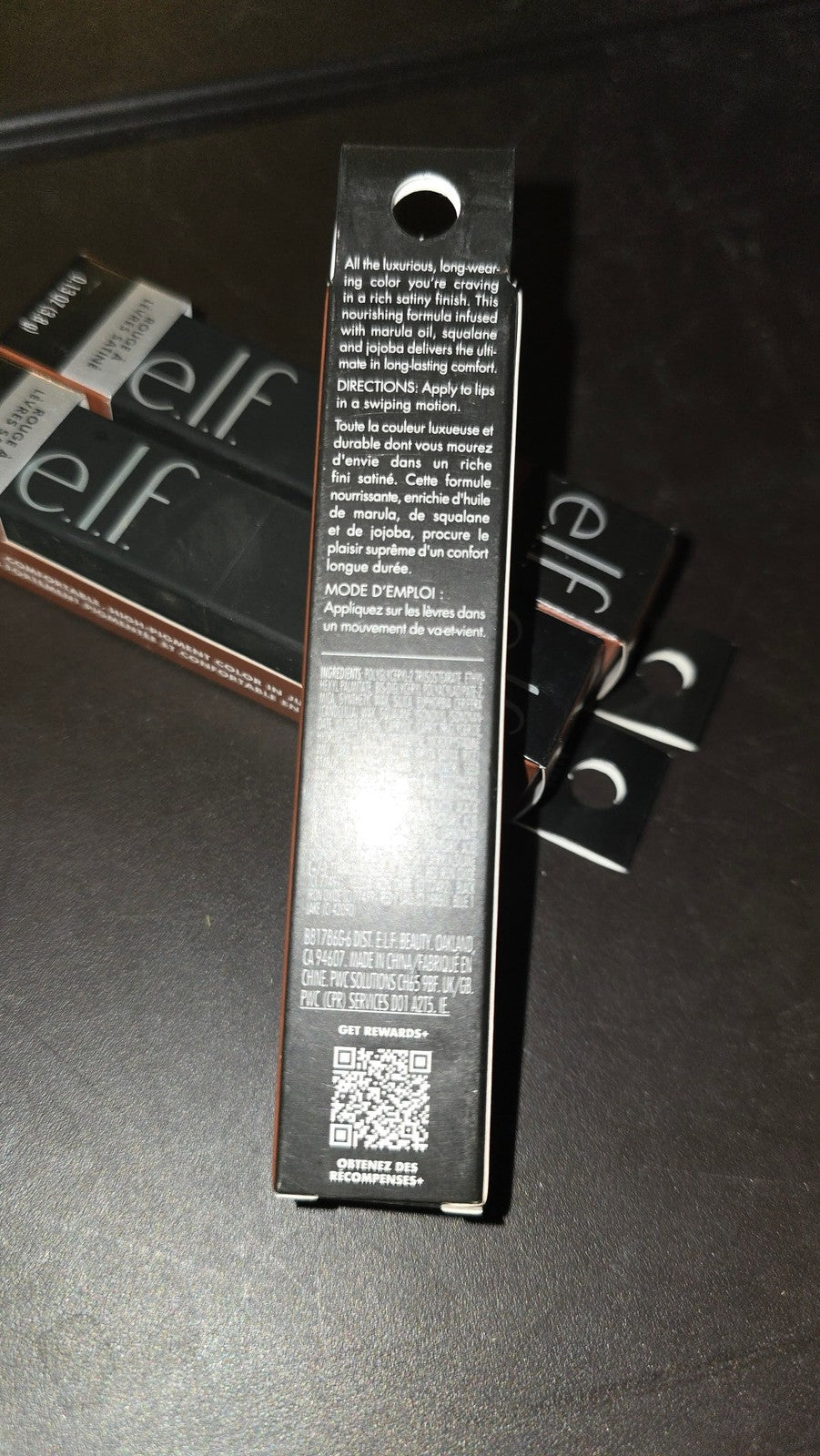 e.l.f. O FACE Satin Lipstick Set - Drive (3 Pack) Nourishing Squalane & Jojoba