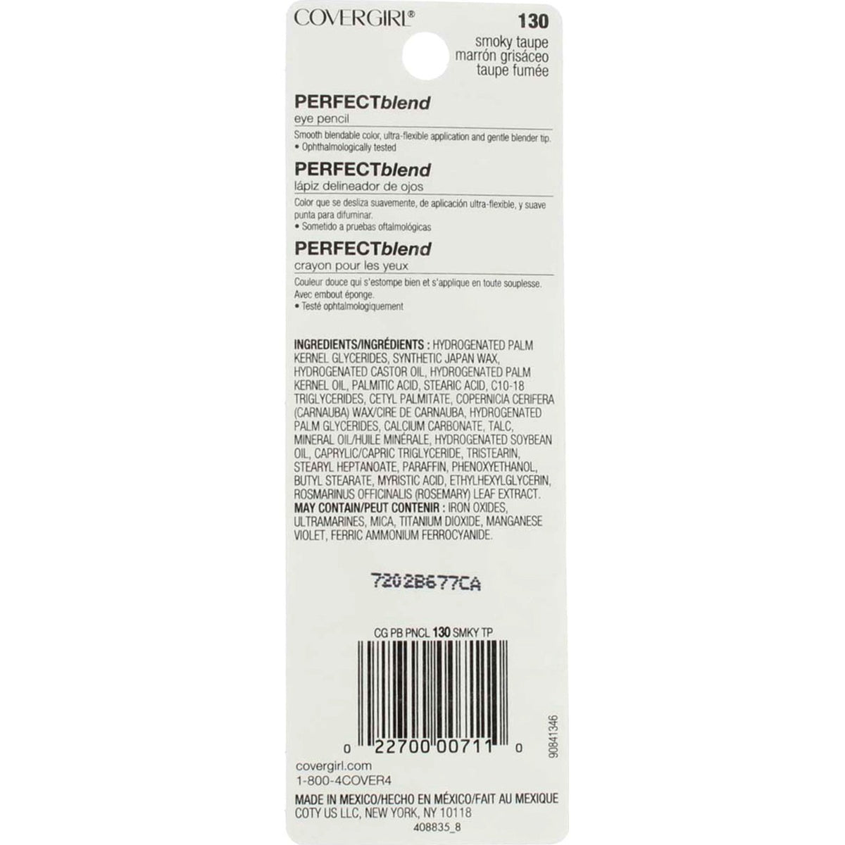 CoverGirl Perfect Blend Eyeliner Smoky Taupe 130 - Water Resistant 4 Pack