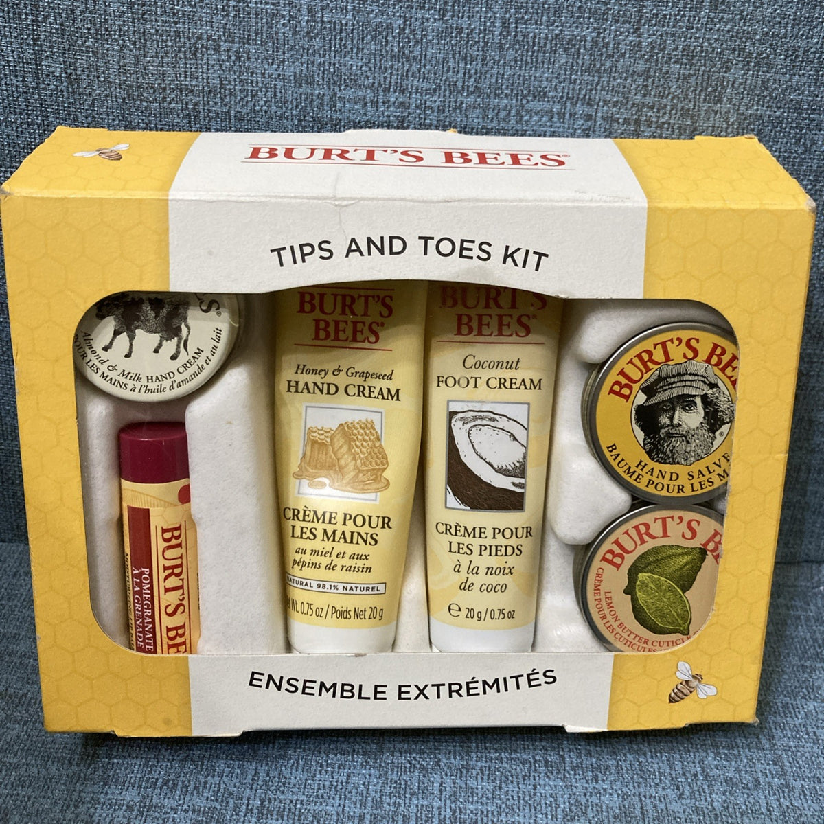 Burt's Bees Tips Toes Kit - 6 Piece Foot Care Set, New Sealed