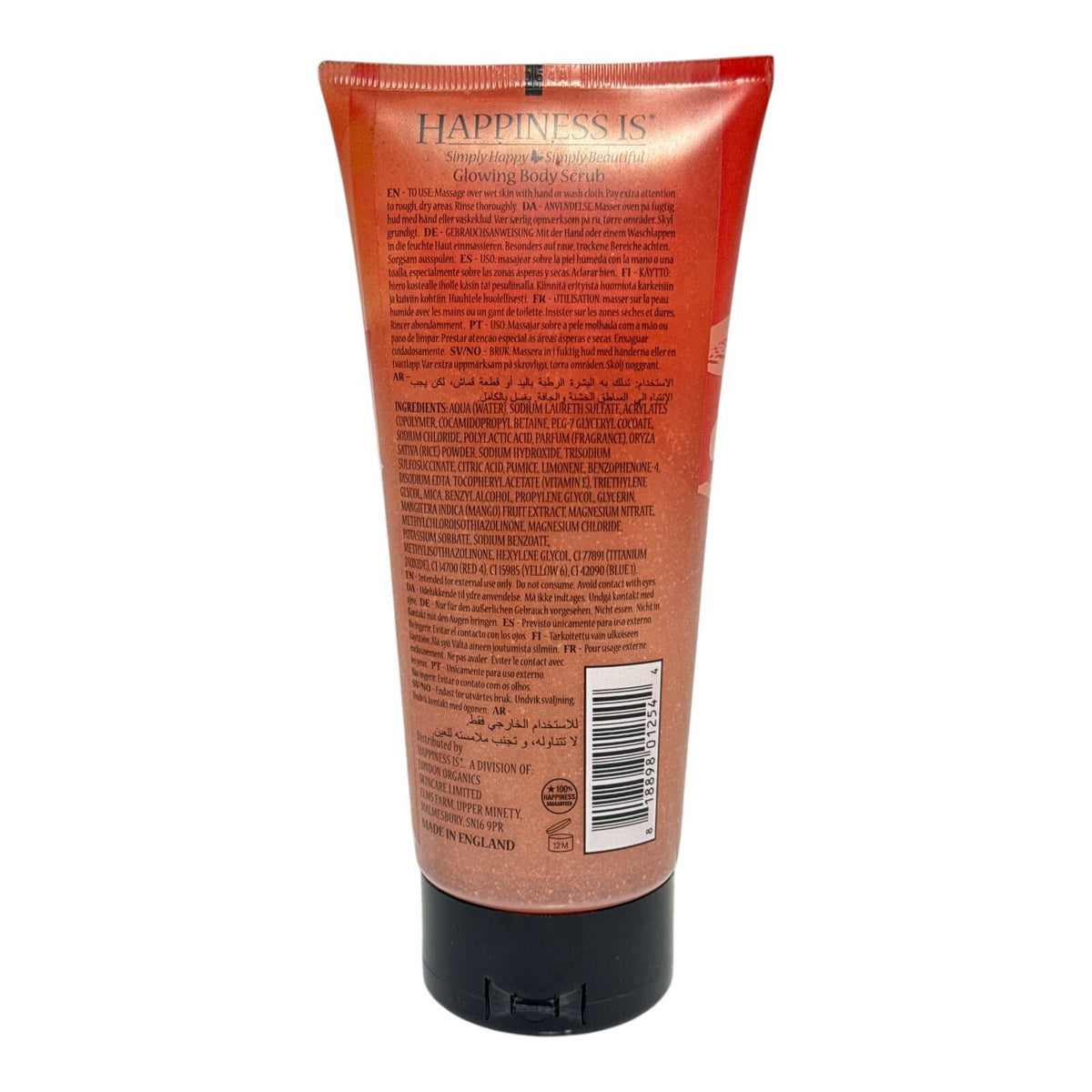 Sparkling Tangerine Mango Body Scrub - Glowing Skin Exfoliant 200ml