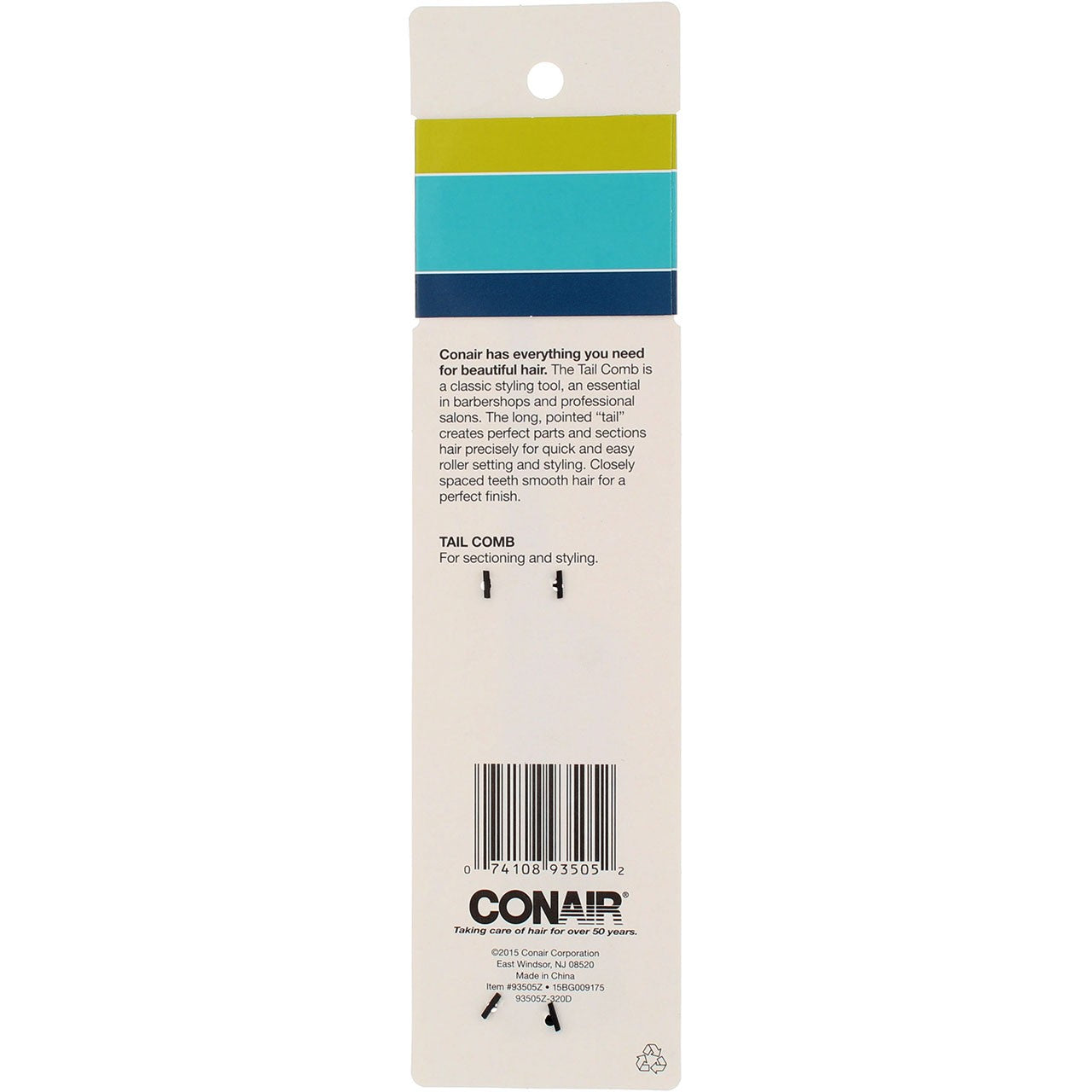 Hair Comb for Sectioning and Styling - Chemical Resistant Tail Comb