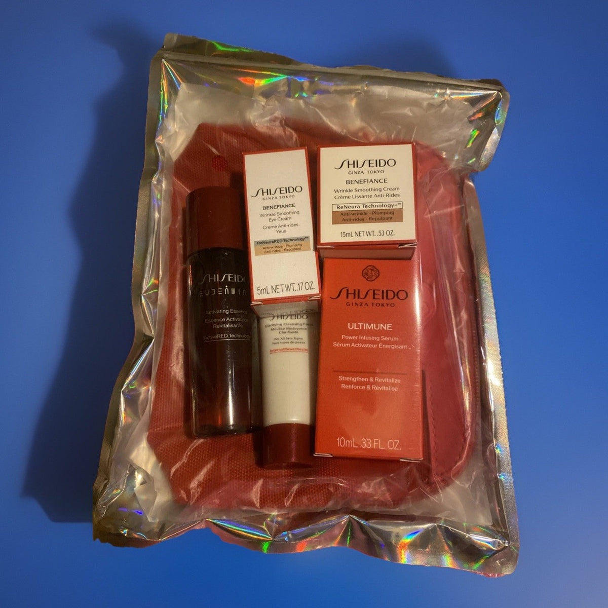 Travel Makeup Bag Set with 6 Pcs Skincare & Beauty Accessories