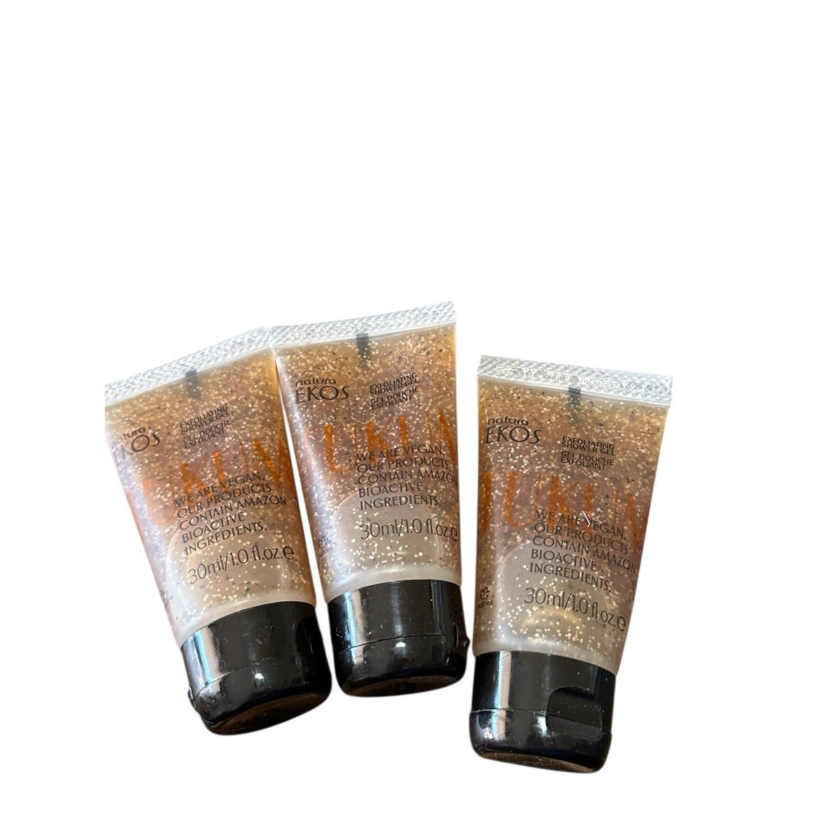 Set of 3 Natura Ekos Castanha Exfoliating Body Scrubs - Nourishing Skin Care