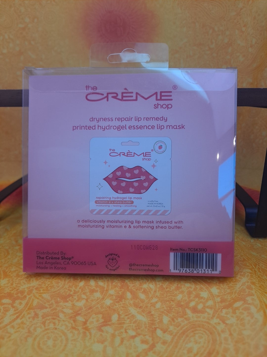 Vegan Strawberry Hydrogel Lip Mask 3-Pack - Nourishing Skincare Treatment