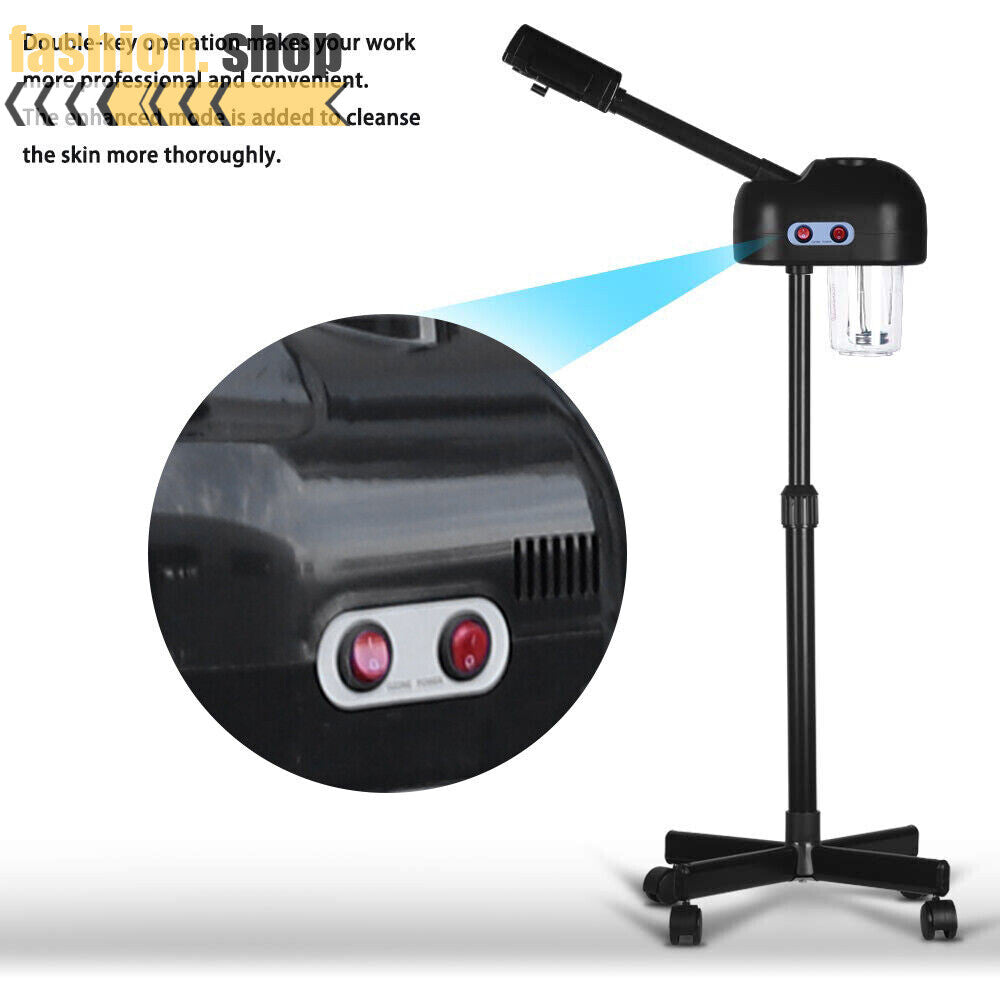Black Professional Salon Spa Ozone Facial Steamer Beauty Equipment