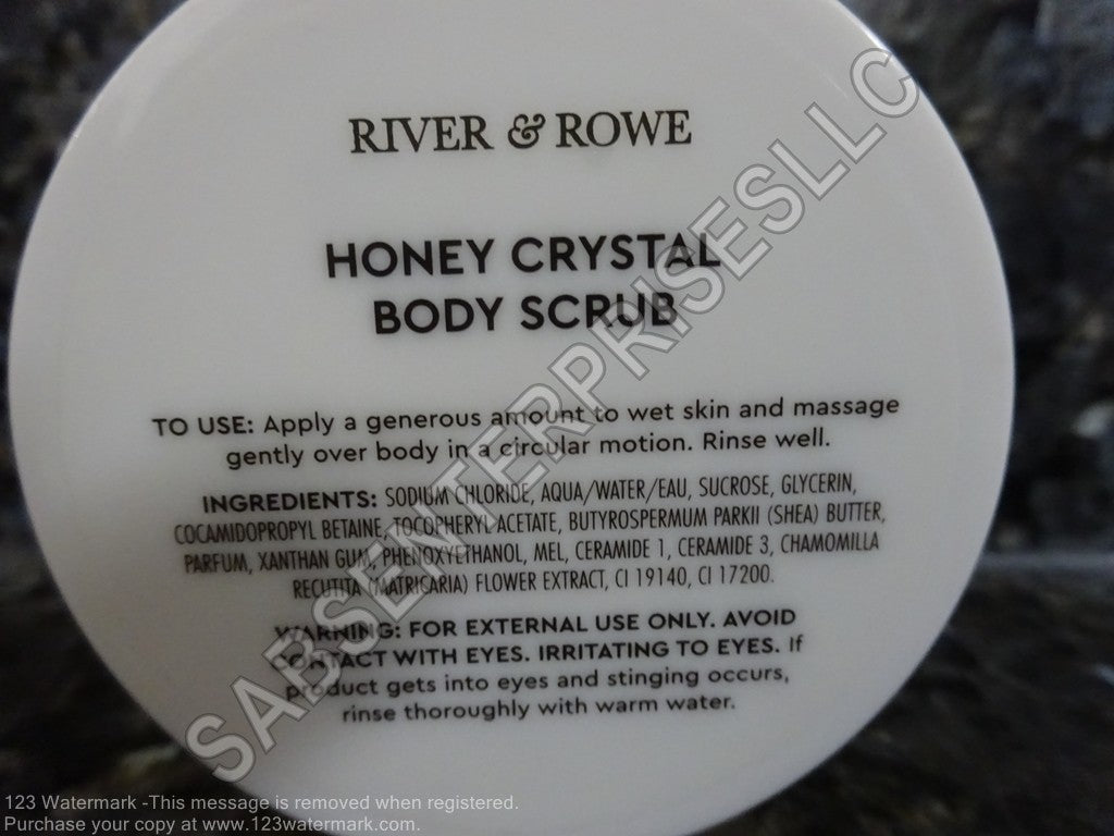 7 River & Rowe HONEY CRYSTAL Body Scrub Ceramides Floral Extracts 6