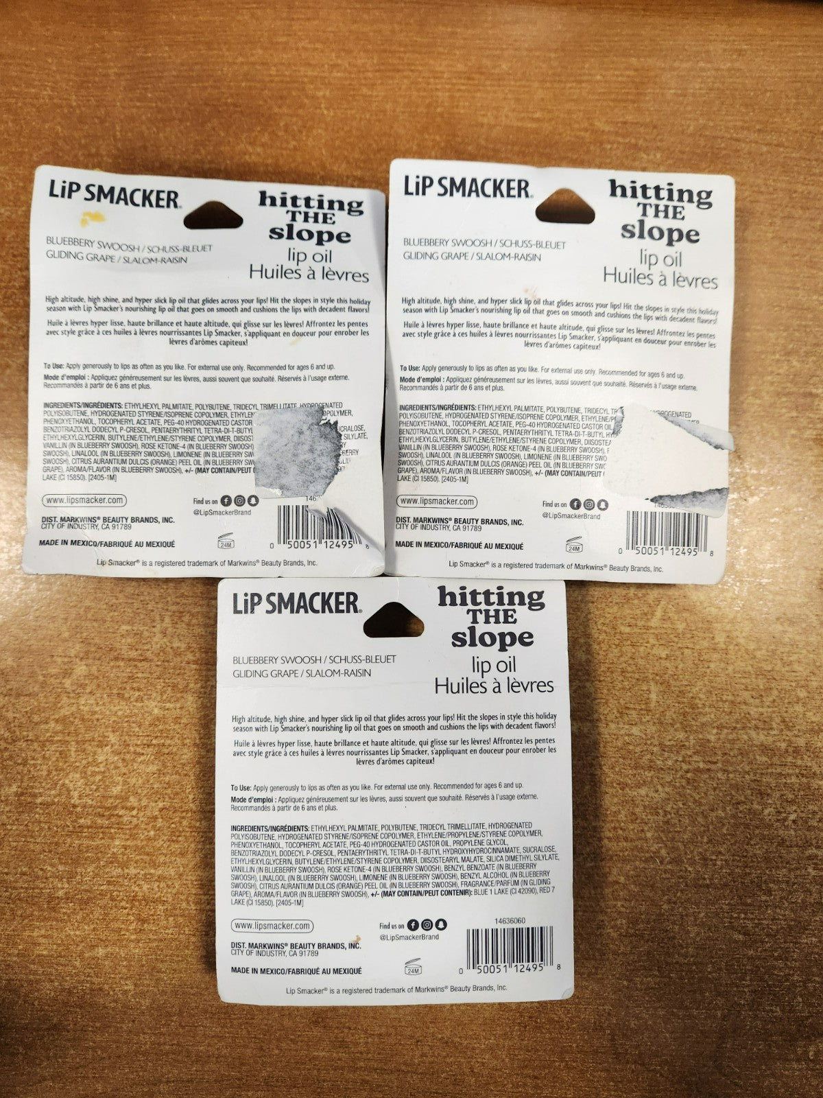Lip Smacker Lip Oil Set - Blueberry & Grape Nourishing Lip Gloss