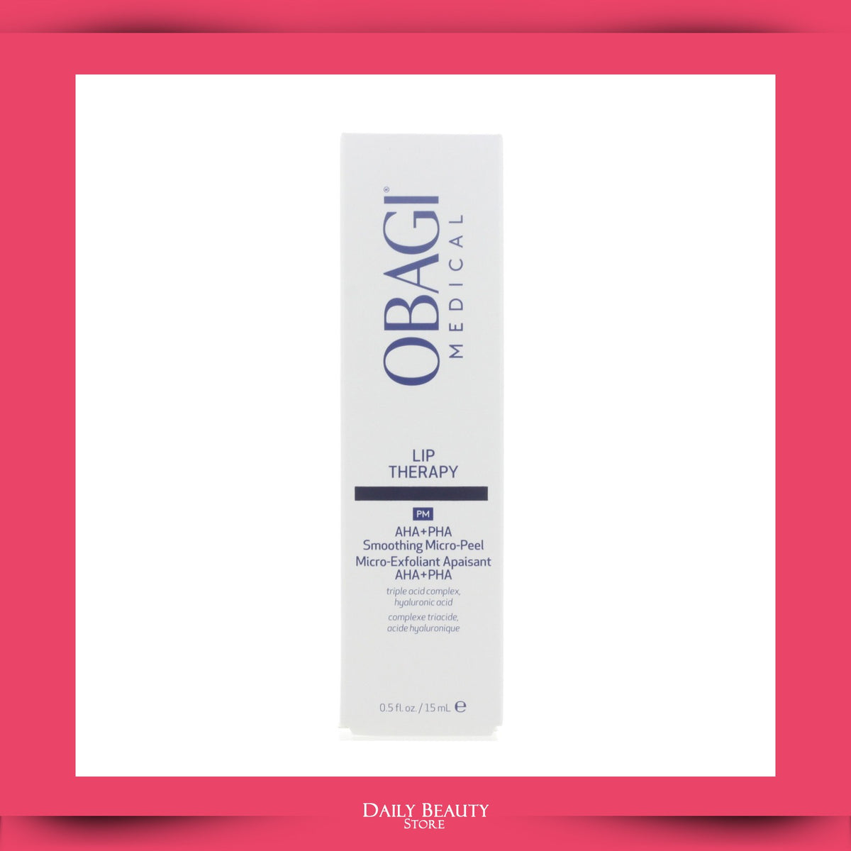 Obagi Lip Therapy PM AHA PHA Micro Peel for Lips - Hydrating & Rejuvenating 15ml