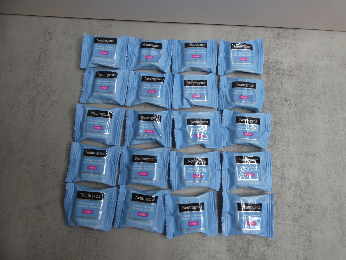 Neutrogena Makeup Remover Cleansing Towelettes - Pack of 20 Individually Wrapped