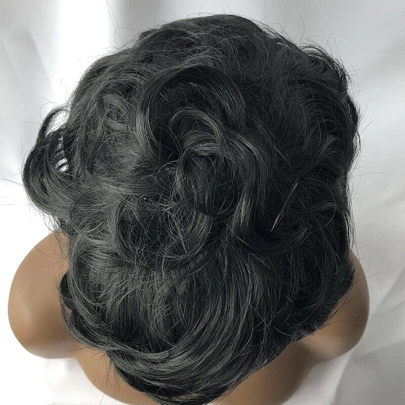 Black Short Pixie Wig for Women Curly Human Hair - Stylish and Tangle-Free