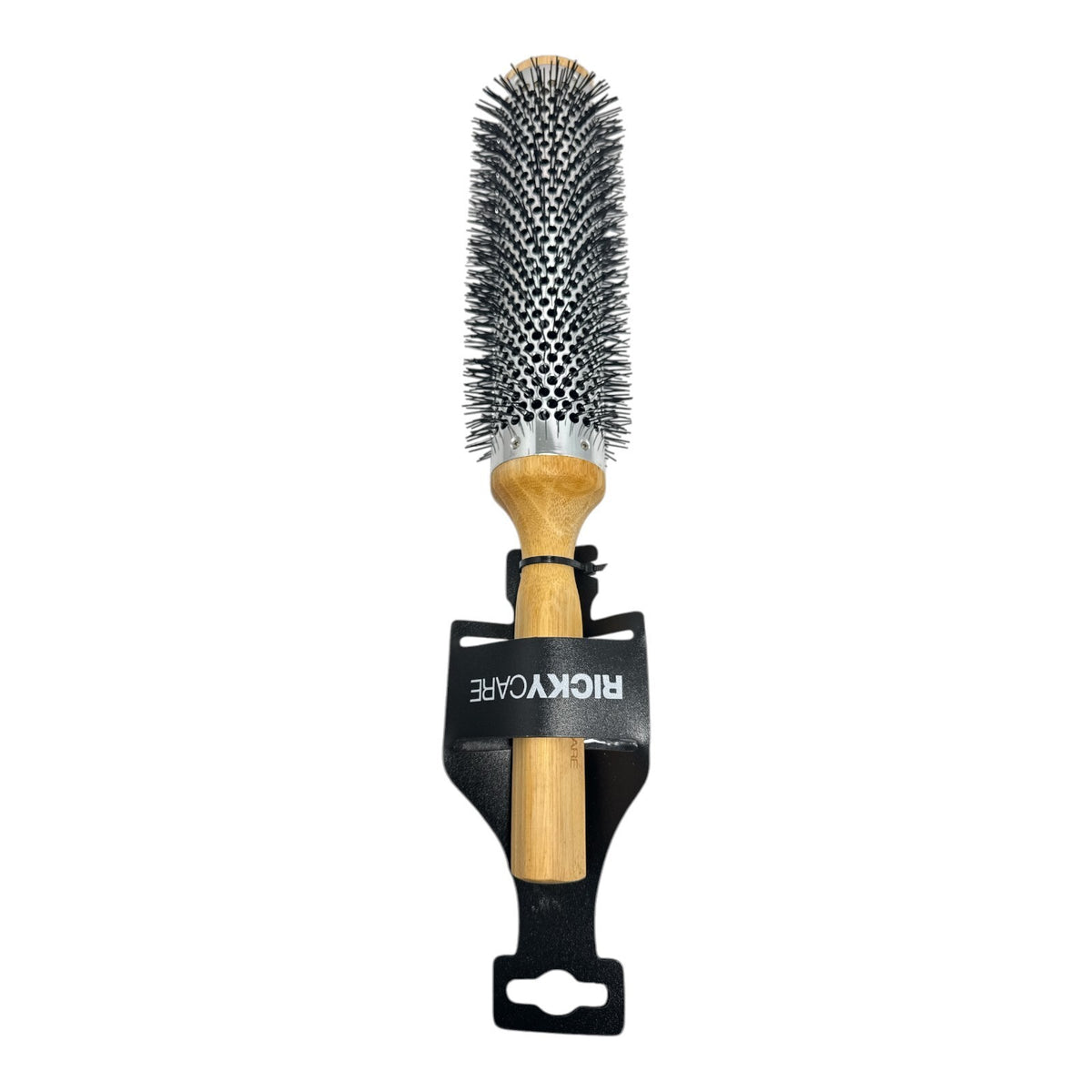 Round Hairbrush with Wooden Barrel 12-Inch Styling Brush for Hair