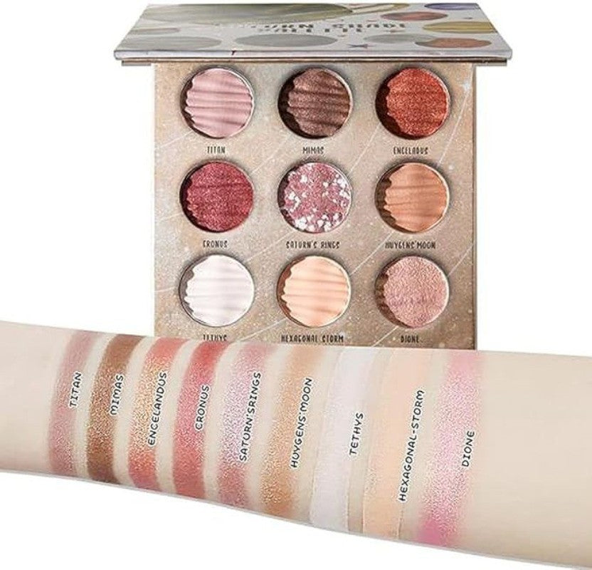 9-Color Glitter Matte & Shimmer Eyeshadow Palette Waterproof Long Wear