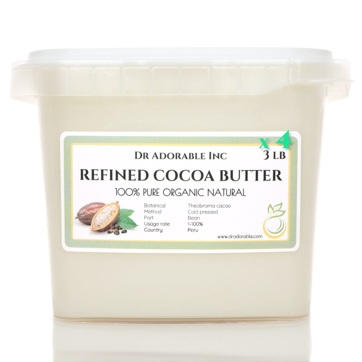 Pure Organic Cocoa Butter - Natural Skin Care