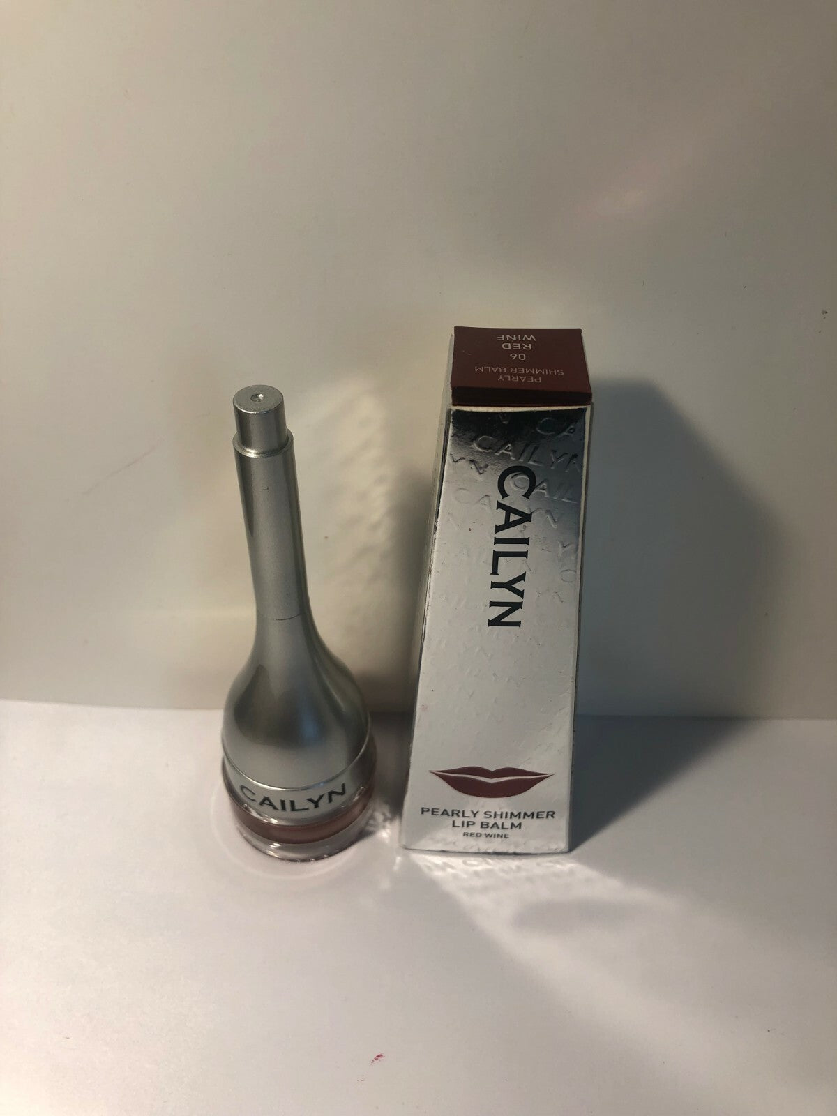 Pearl Shimmer Lip Balm - Red Wine Shade, 0.14oz, Hydrating & Nourishing