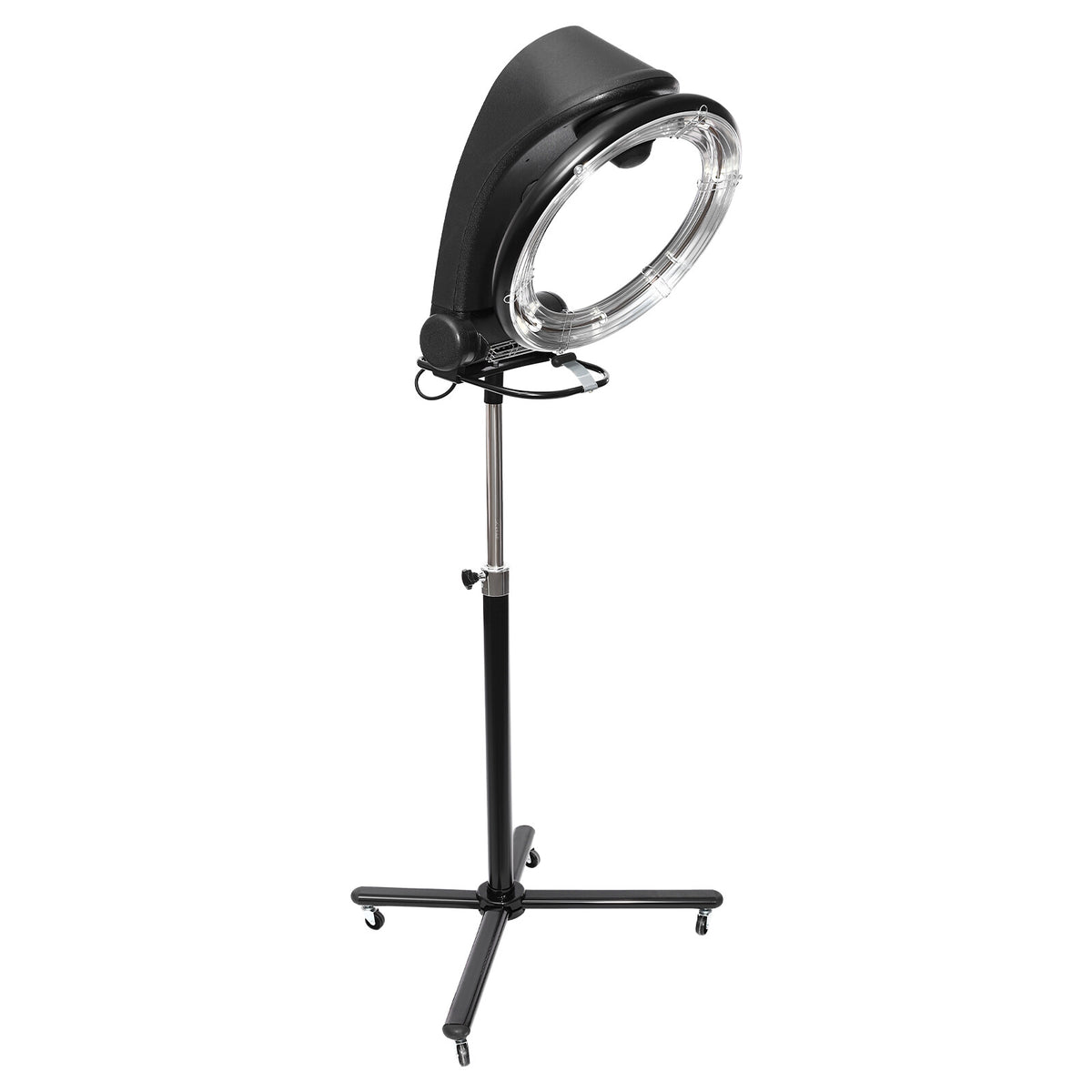 3-in-1 Infrared Hair Dryer & Steamer with Adjustable Height and 4 Wheels for Salon Use