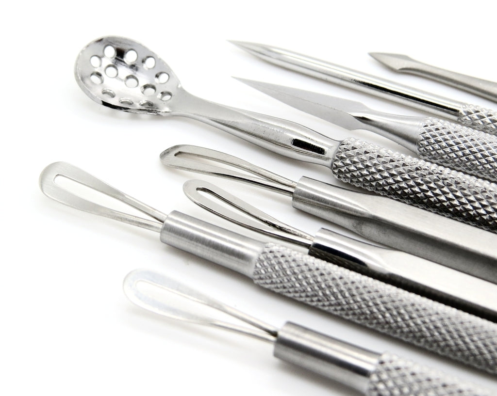Professional Blackhead Comedone Acne Remover Tool Set - 8 Pieces