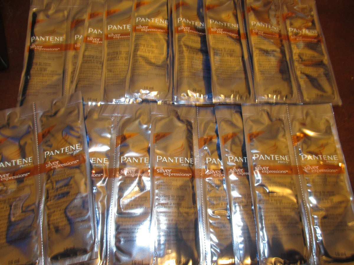 Set of 10 Pantene Pro-V Silver Expressions Conditioner 0.33 oz Each - Hair Care