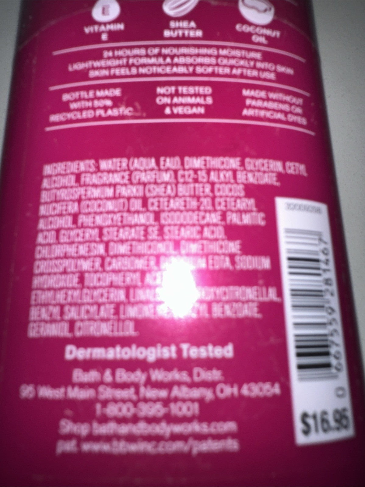 Gingham Gorgeous Body Lotion 8 oz with Vitamin E
