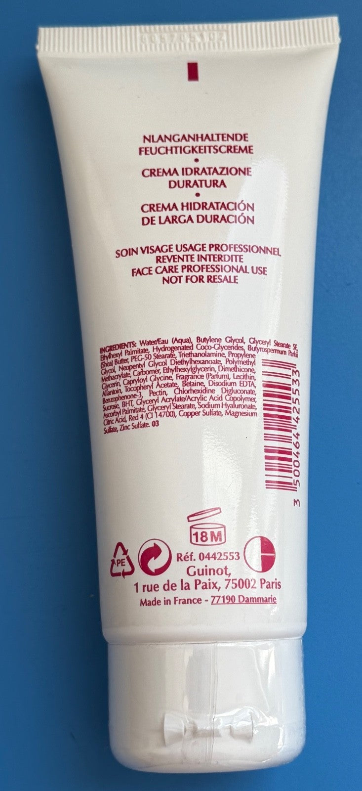 Guinot Hydra Beaute Long-Lasting Moisturizing Cream - 100ml Hydrating Face Cream