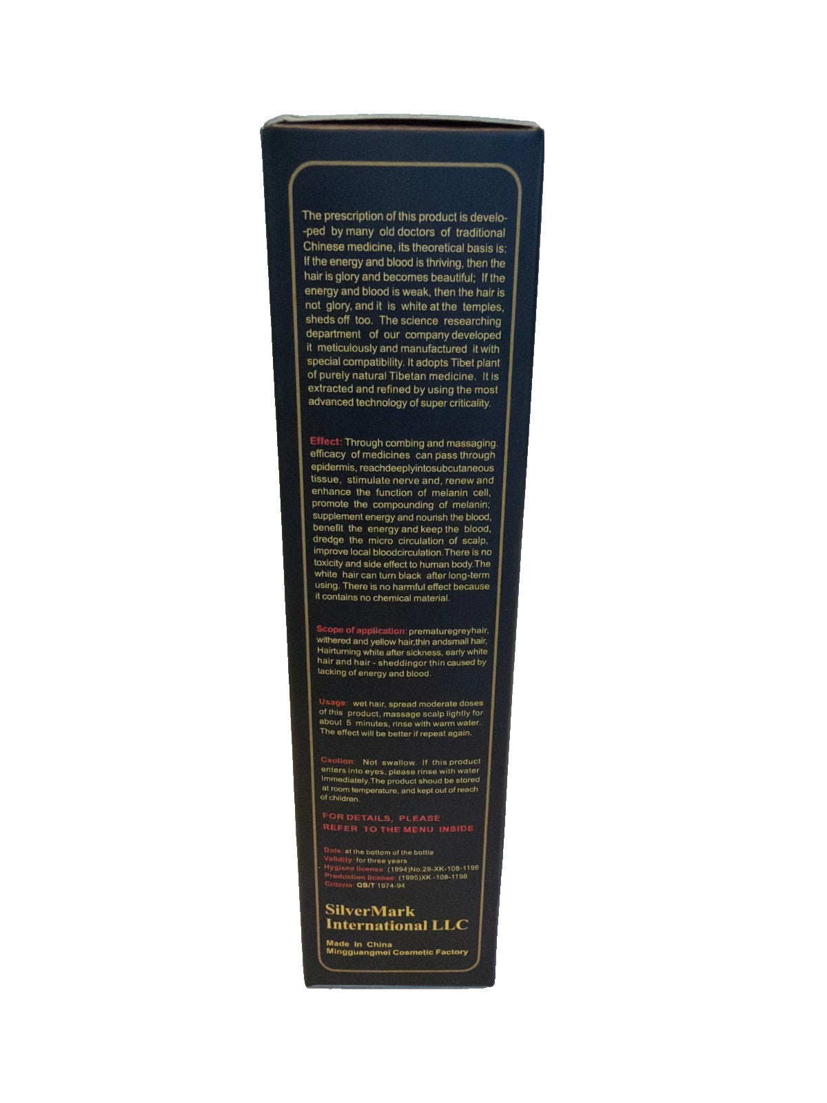 Black Hair Shampoo for Hair Loss, 230ml