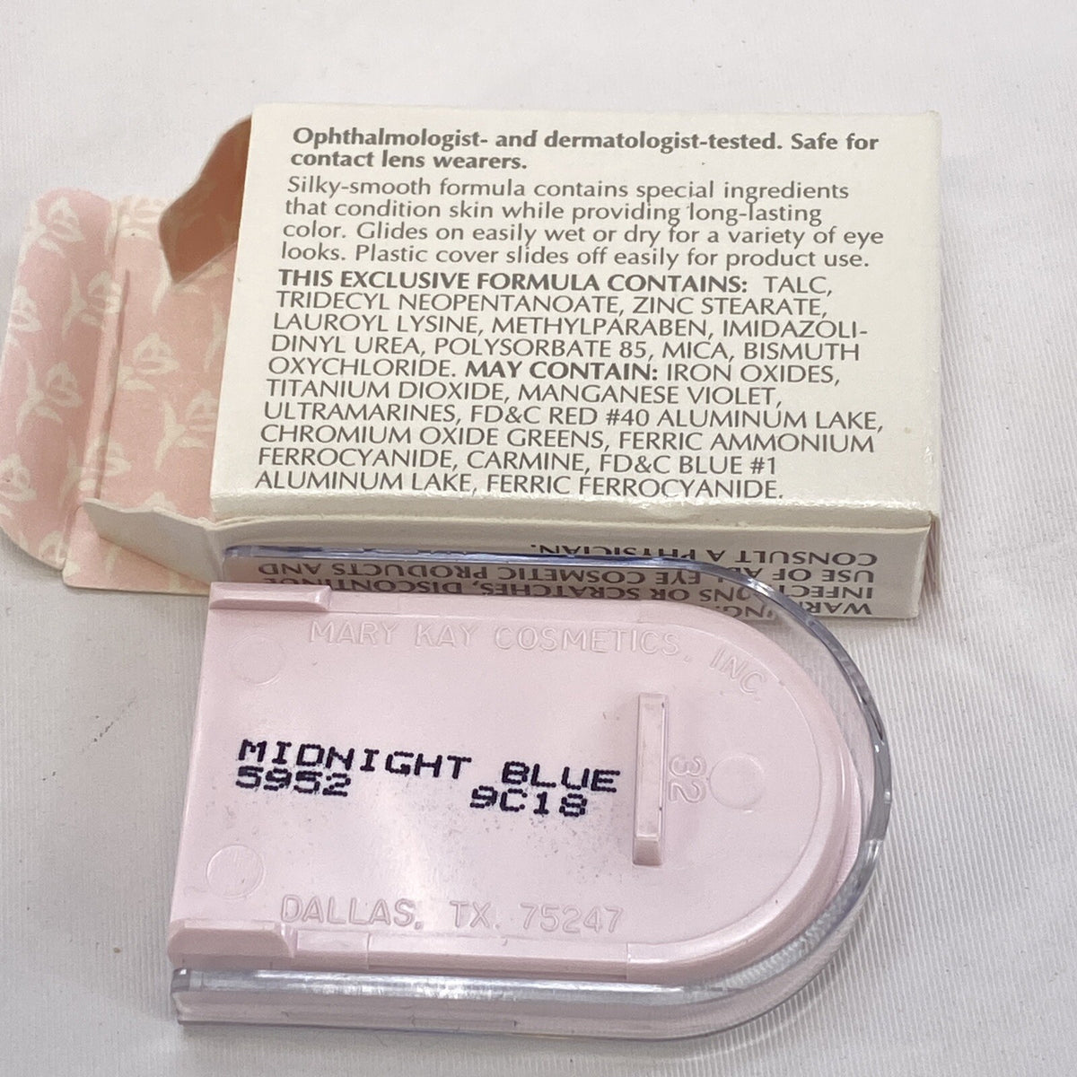 Mary Kay Midnight Blue Powder Perfect Eye Shadow - Discontinued New