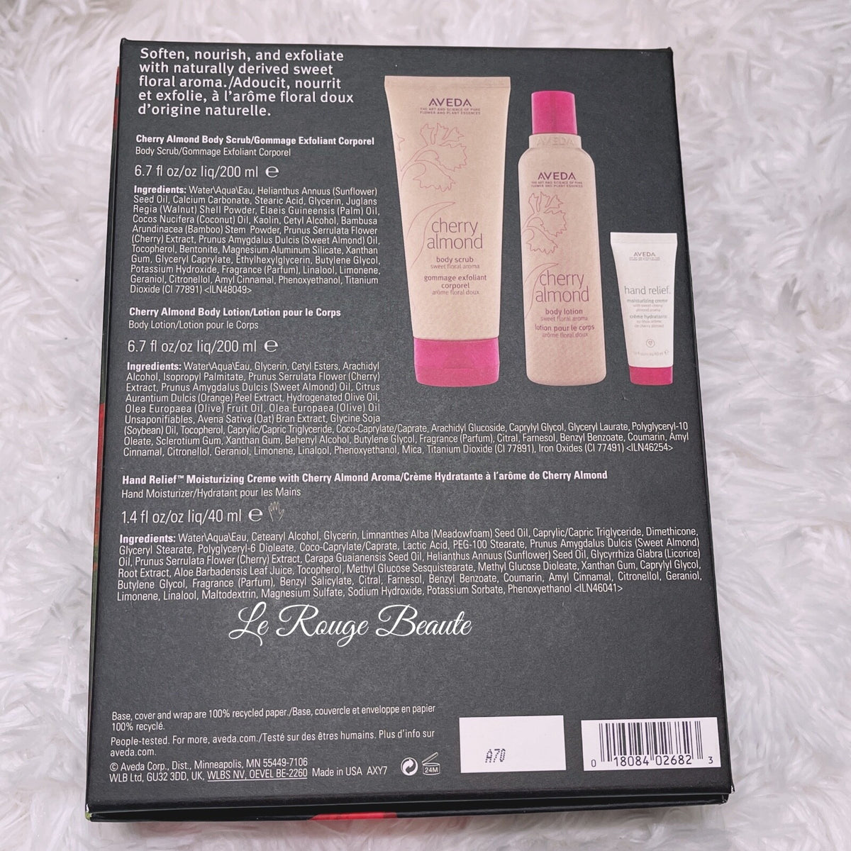Aveda Cherry Almond Body Scrub & Lotion Set - Hand Cream & Moisturizer